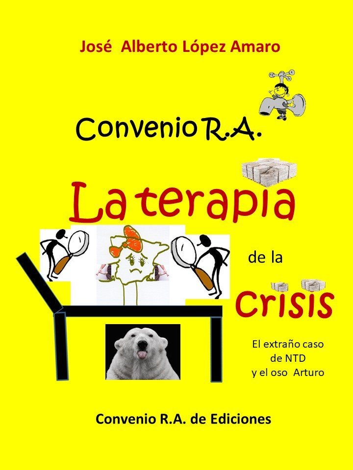 Portada del libro “La terapia de la crisis” con ilustración conceptual.